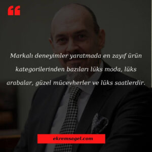 Ekrem sağel Lüks yazıları.